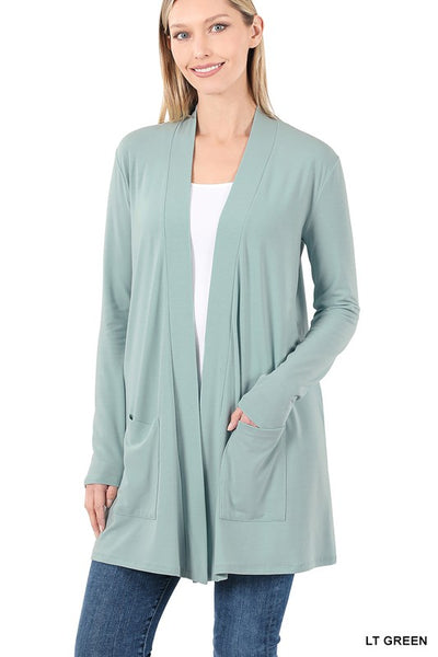 Slouchy Pocket Open Cardigan