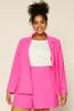 Neon Pink Blazer - Curvy