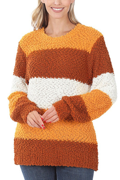 Ready For Fall Color Blocked Sweater