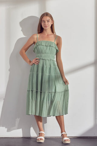 Sage Midi Dress