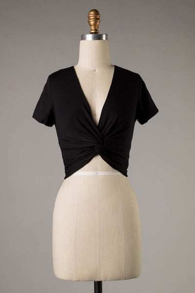 Front Twist Crop Top