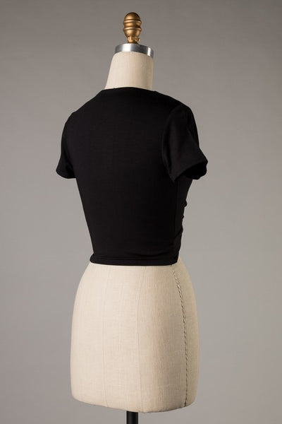 Front Twist Crop Top