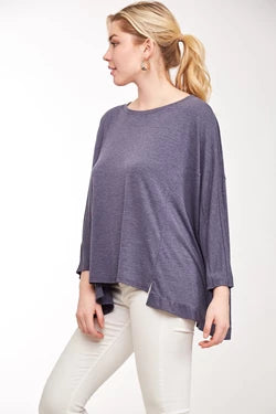 Oversized Ruffle Hem Top