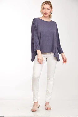 Oversized Ruffle Hem Top