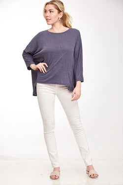 Oversized Ruffle Hem Top