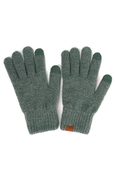 CC Heather Knit Smart Tips Gloves