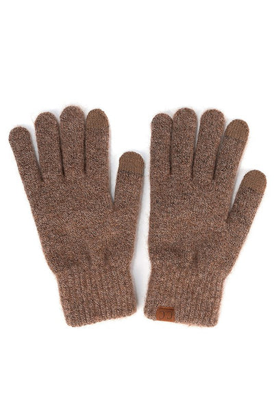 CC Heather Knit Smart Tips Gloves