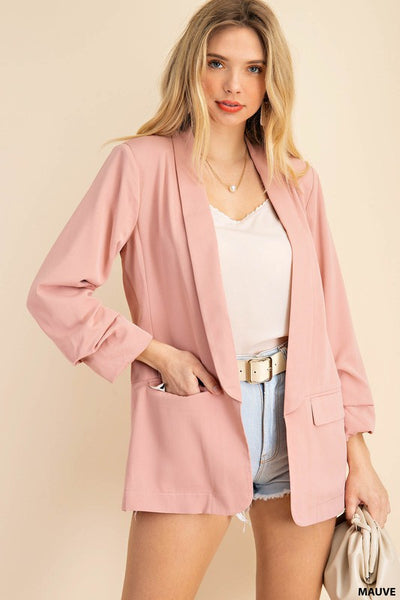 Open Blazer Lined Animal Print