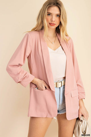 Open Blazer Lined Animal Print