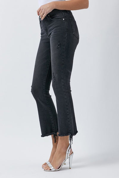 Mid Rise Ankle Flare