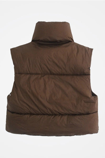Dark Brown Puffy Vest