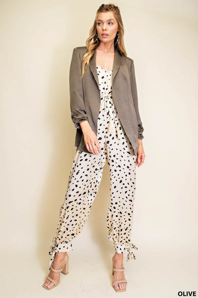 Satin Chic Lightweight Blazer