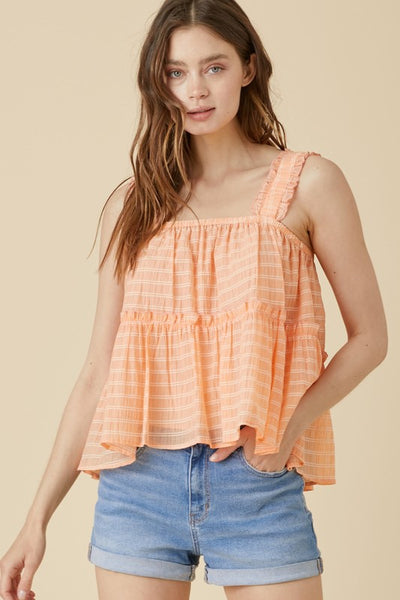 Woven Ruffled Top