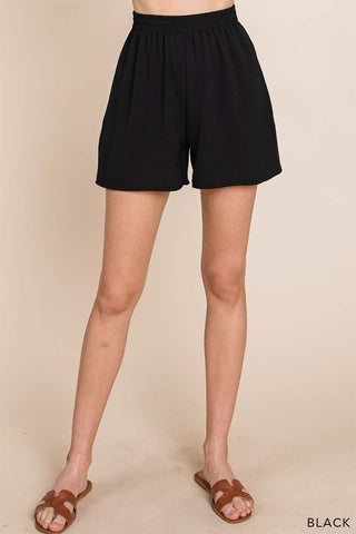 Air Flow Shorts with Side Pocket - Black