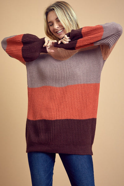 Color Block Cutie Sweater