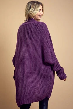 Dolman Sleeve Slouchy Cardigan