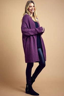 Dolman Sleeve Slouchy Cardigan