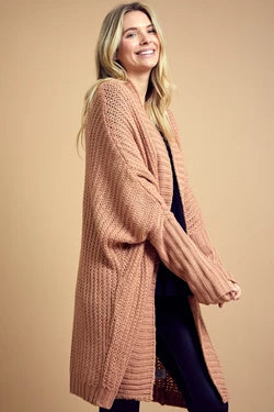 Dolman Sleeve Slouchy Cardigan