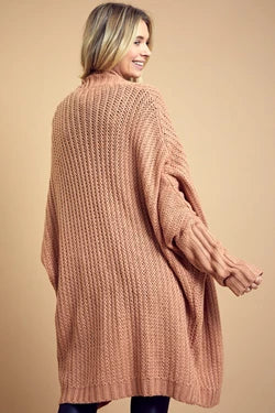 Dolman Sleeve Slouchy Cardigan