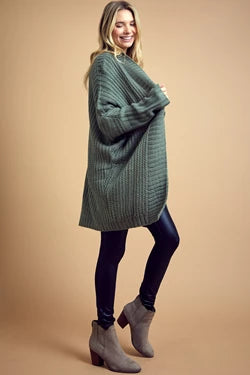 Dolman Sleeve Slouchy Cardigan