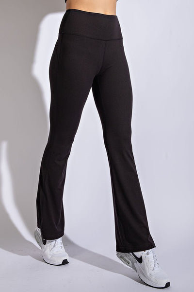Workout Set-Criss Cross Back with Flare Pants