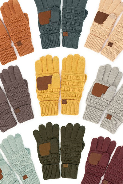 CC Knitted Touch Screen Compatible Gloves