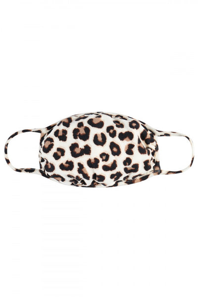 Brown Leopard Print Reusable Face Mask