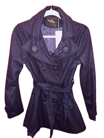 Button Me Up Navy Coat