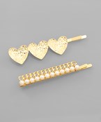 Heart Hair Clips