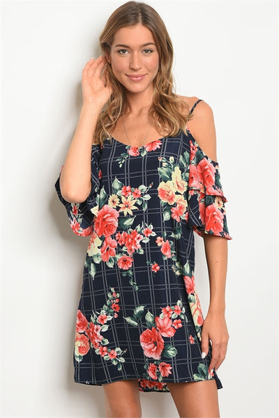 NAVY FLORAL DRESS