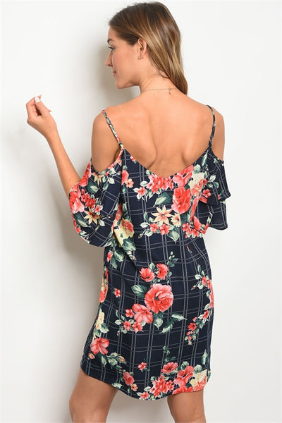 NAVY FLORAL DRESS