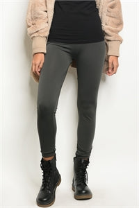 Charcoal Fleece Lined Leggings