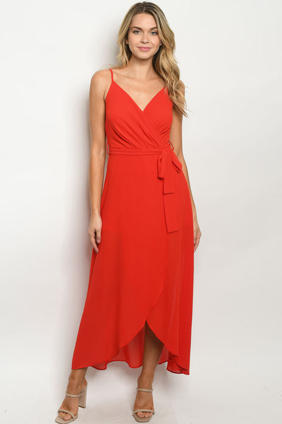 On Fire Red Jumpsuit