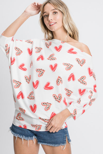 Loving Leopard Heart Top