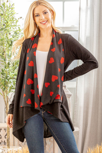 Colette Kisses Heart Cardigan