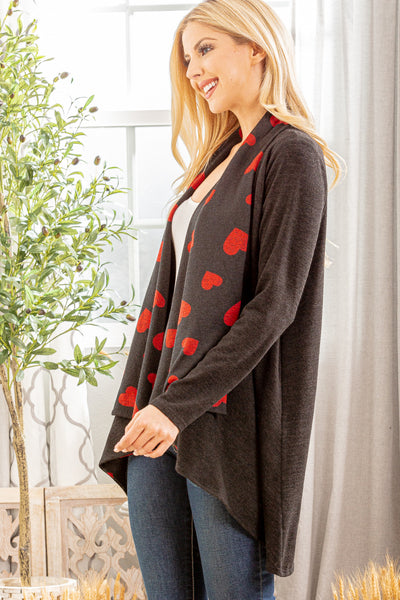 Colette Kisses Heart Cardigan