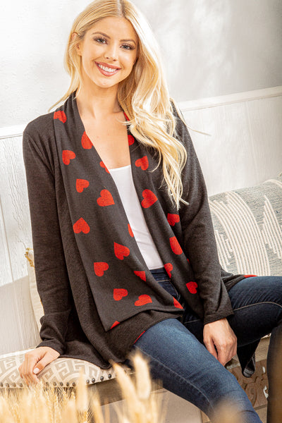 Colette Kisses Heart Cardigan