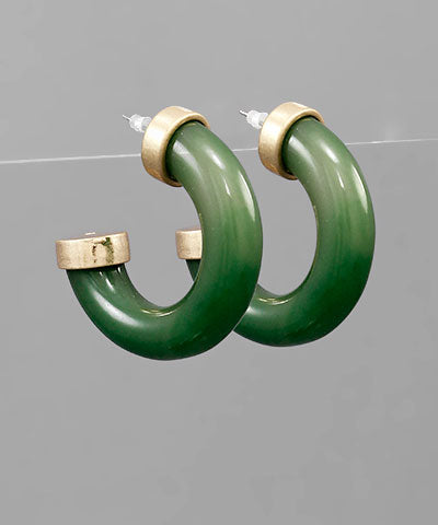 Green Chunky Hoop