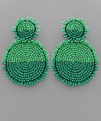 Green Beaded Circle