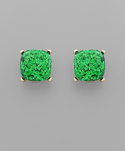 Sparkle Emerald Stud