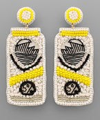 White Claw Earrings