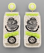 White Claw Earrings