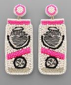 White Claw Earrings
