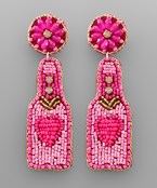 Rose Champagne Earrings