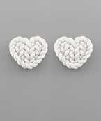 Weave Heart Earrings