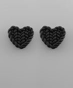Weave Heart Earrings