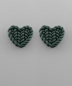 Weave Heart Earrings