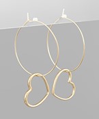 Heart & Hoop Earrings