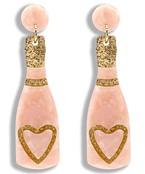 Rose Champagne Earrings
