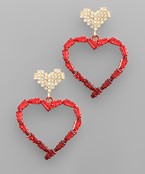 Heart Stencil Earrings